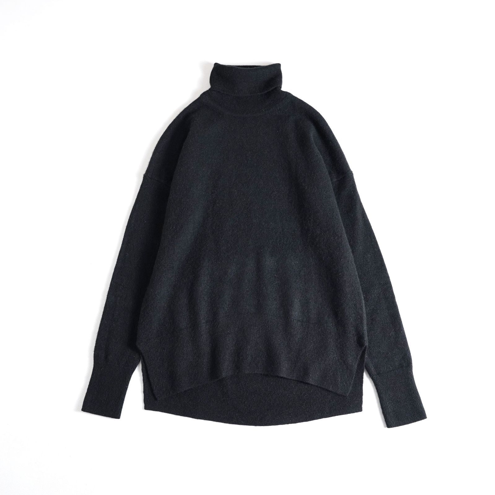 894 t Theory セオリー カシミヤ タートルネック ニット プルオーバー S ブラック