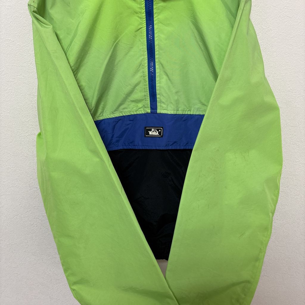 WOOLRICH】 80s 紺タグ ワンポイントロゴパッチ アノラックジャケット