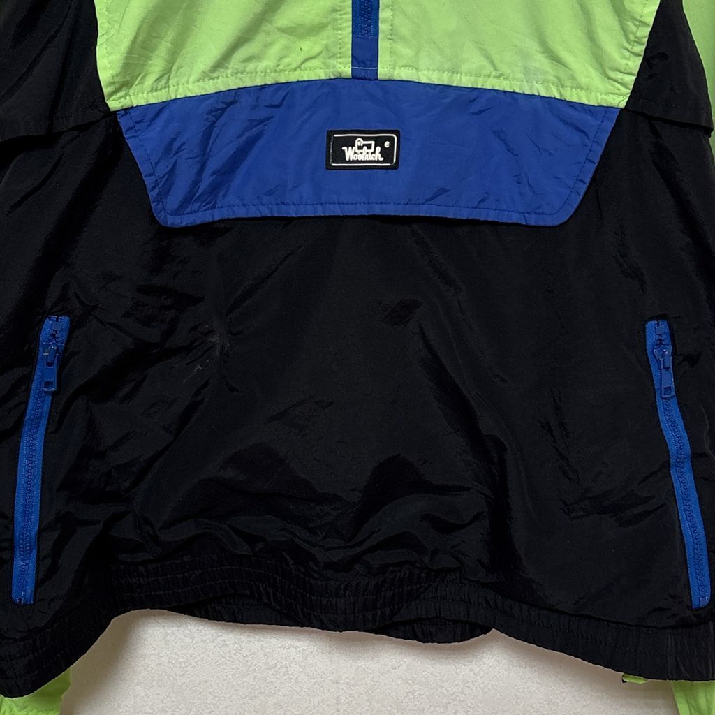 WOOLRICH】 80s 紺タグ ワンポイントロゴパッチ アノラックジャケット
