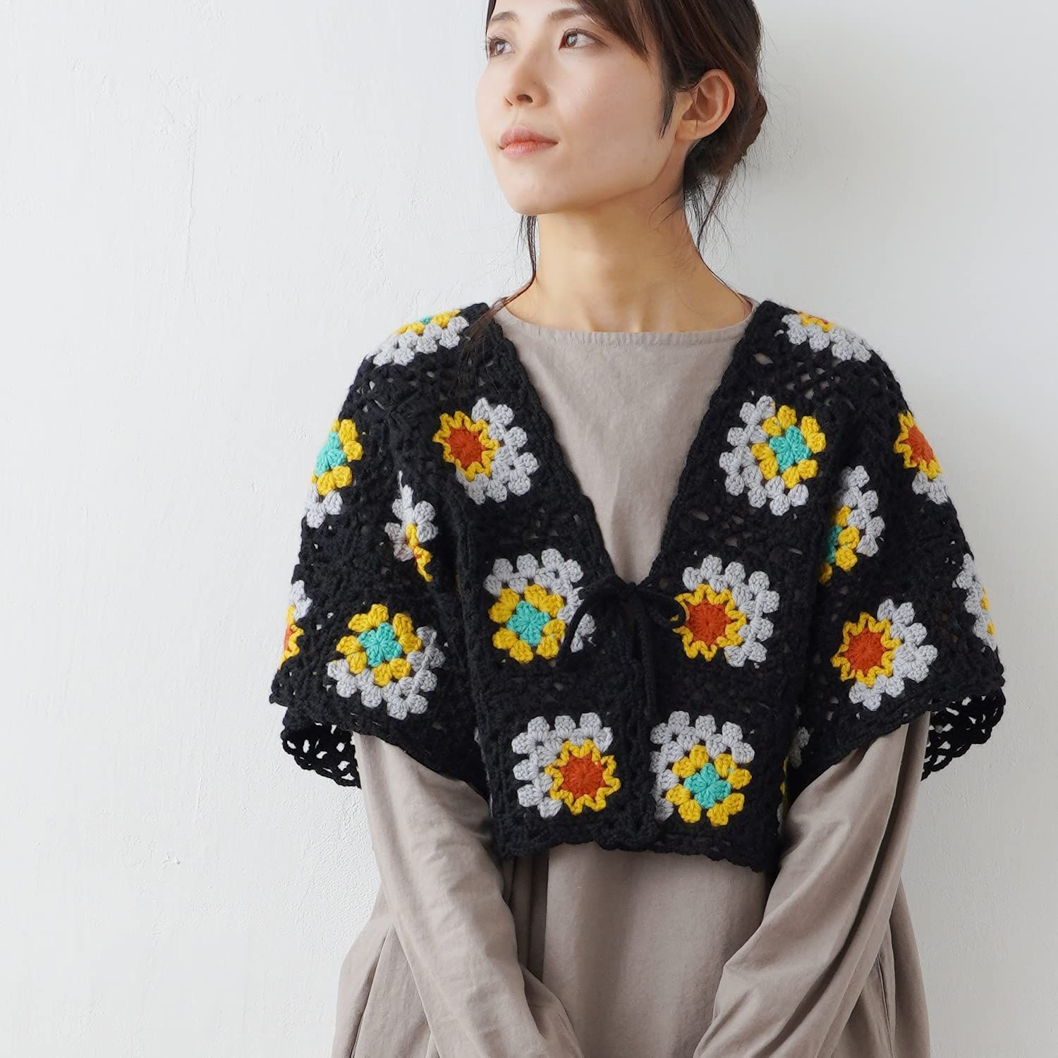 編み物キット 7 3 モチーフつなぎのボレロ