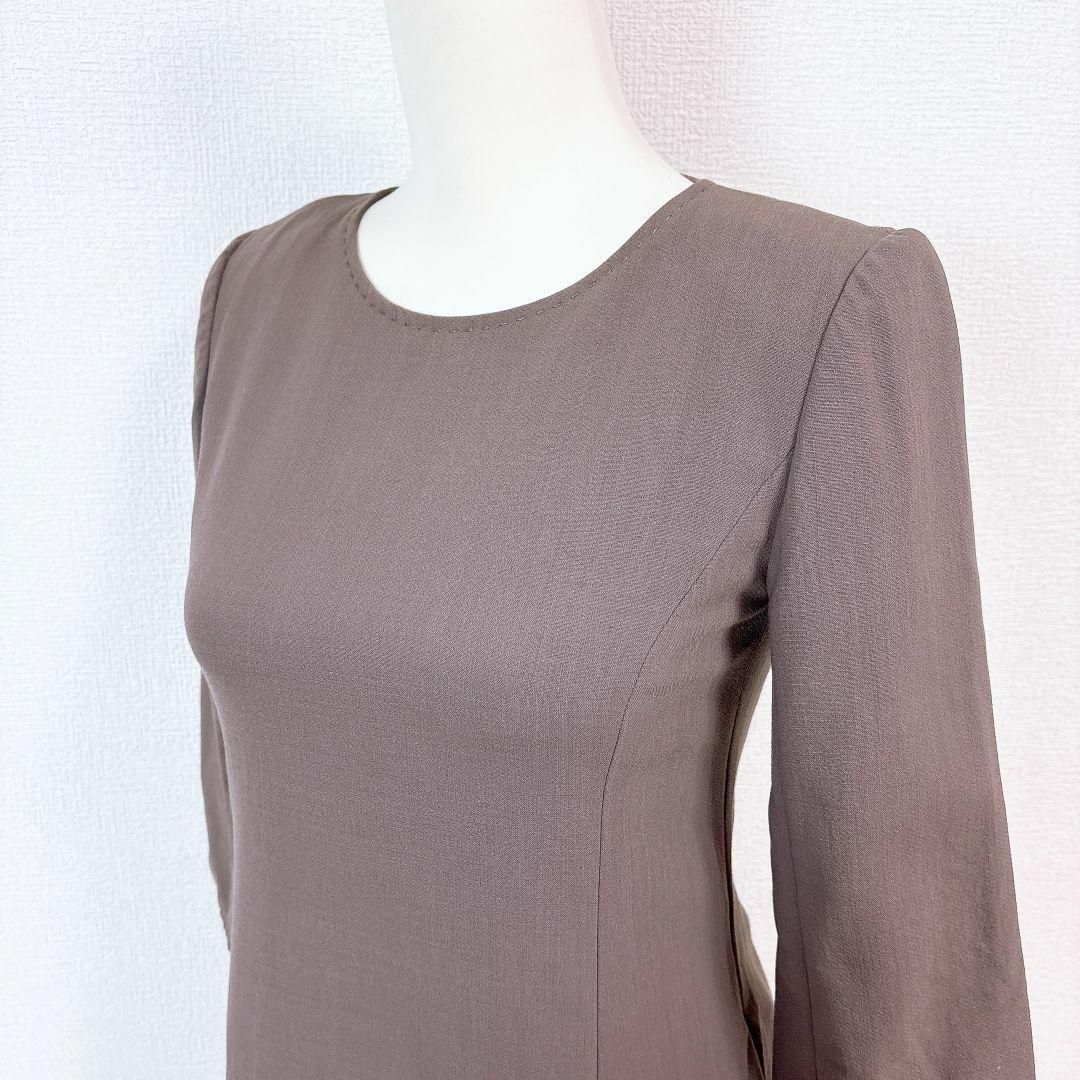美品 DAISY LIN FOXEY 長袖ワンピース 38 チャコールブラウン - メルカリ