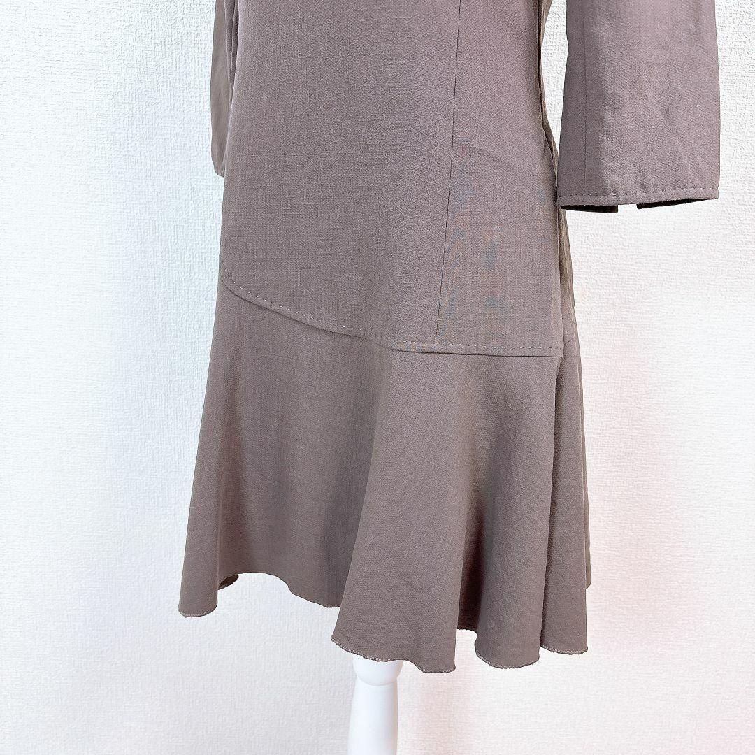 美品 DAISY LIN FOXEY 長袖ワンピース 38 チャコールブラウン - メルカリ