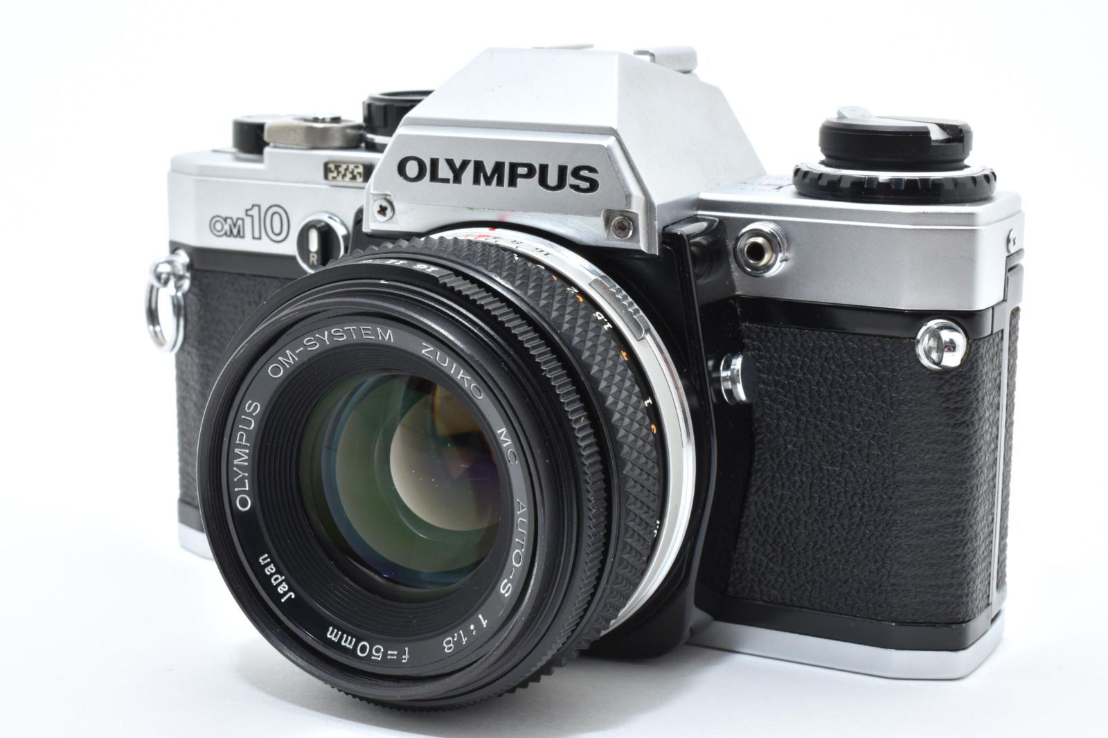 名機 オリンパス OLYMPUS OM 10 シルバー ZUIKO MC AUTO S 50 mm f 1 8 レンズセット フィルムカメラ