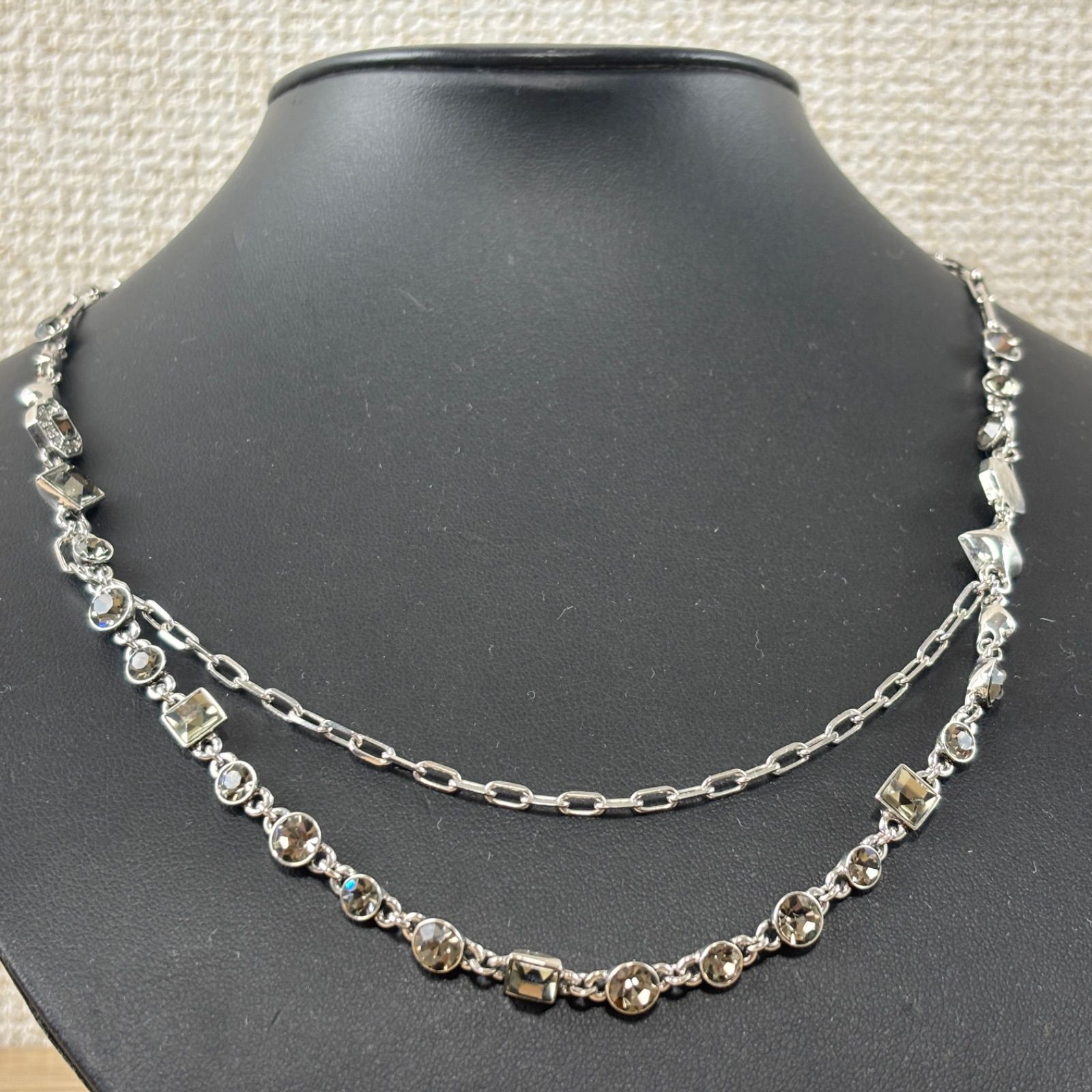 希少 GIVENCHY ジバンシー ネックレス シルバー チェーン ライン