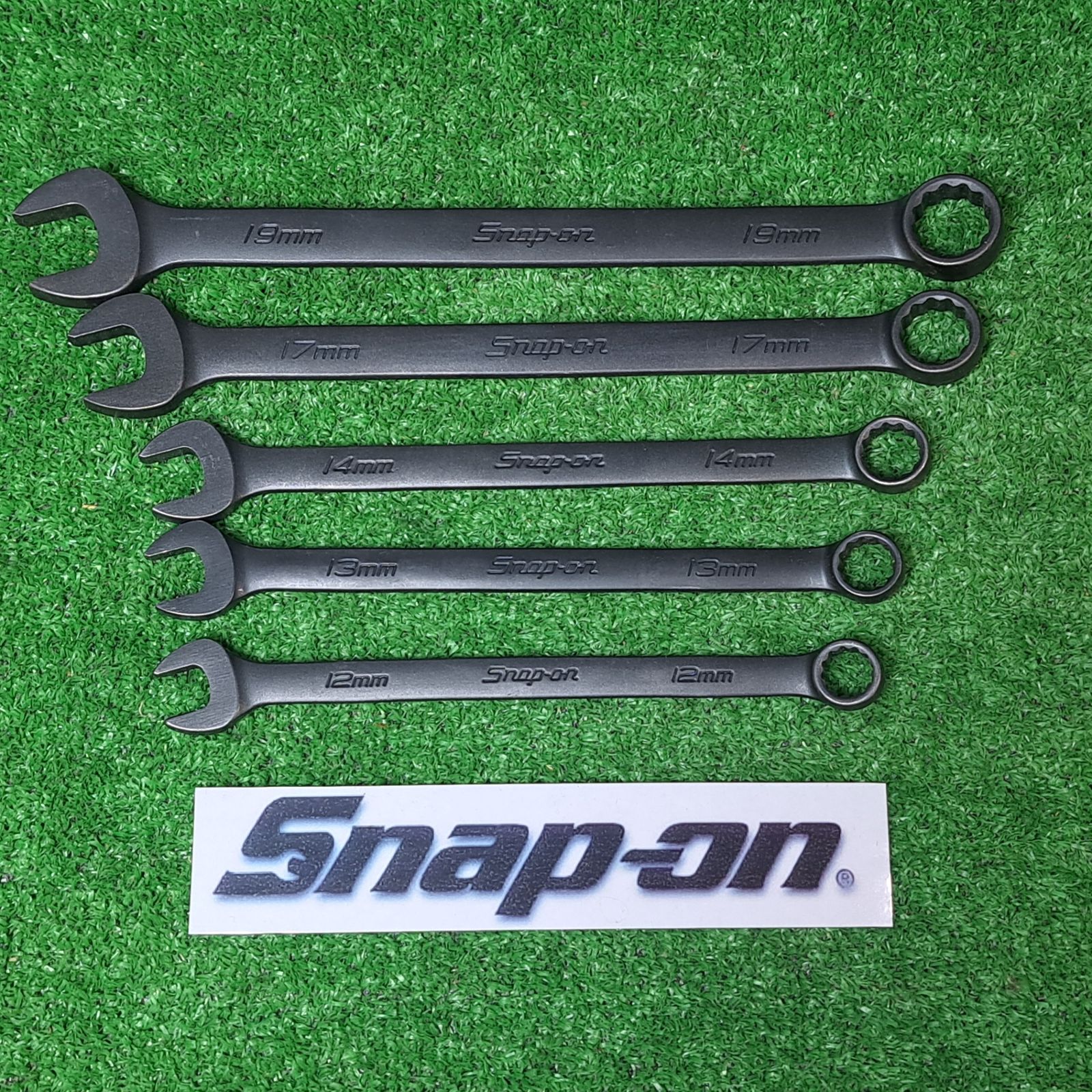 Snap-on スナップオン ミリサイズ GOEXM 5本セット 12～19ｍｍ インダストリアルフィニッシュ コンビネーションレンチ 12ポイントボックス オープンエンド 15°