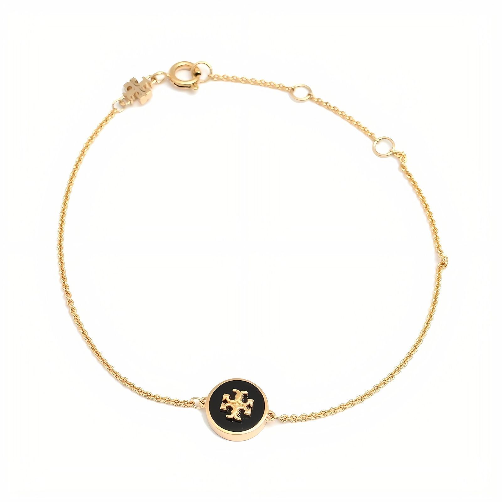 ギフト対応可 トリーバーチ TORY BURCH ブレスレット KIRA ENAMEL BRACELET ゴールド ブラック レディース ファッション ブランド おしゃれ 記念 プレゼント ギフト