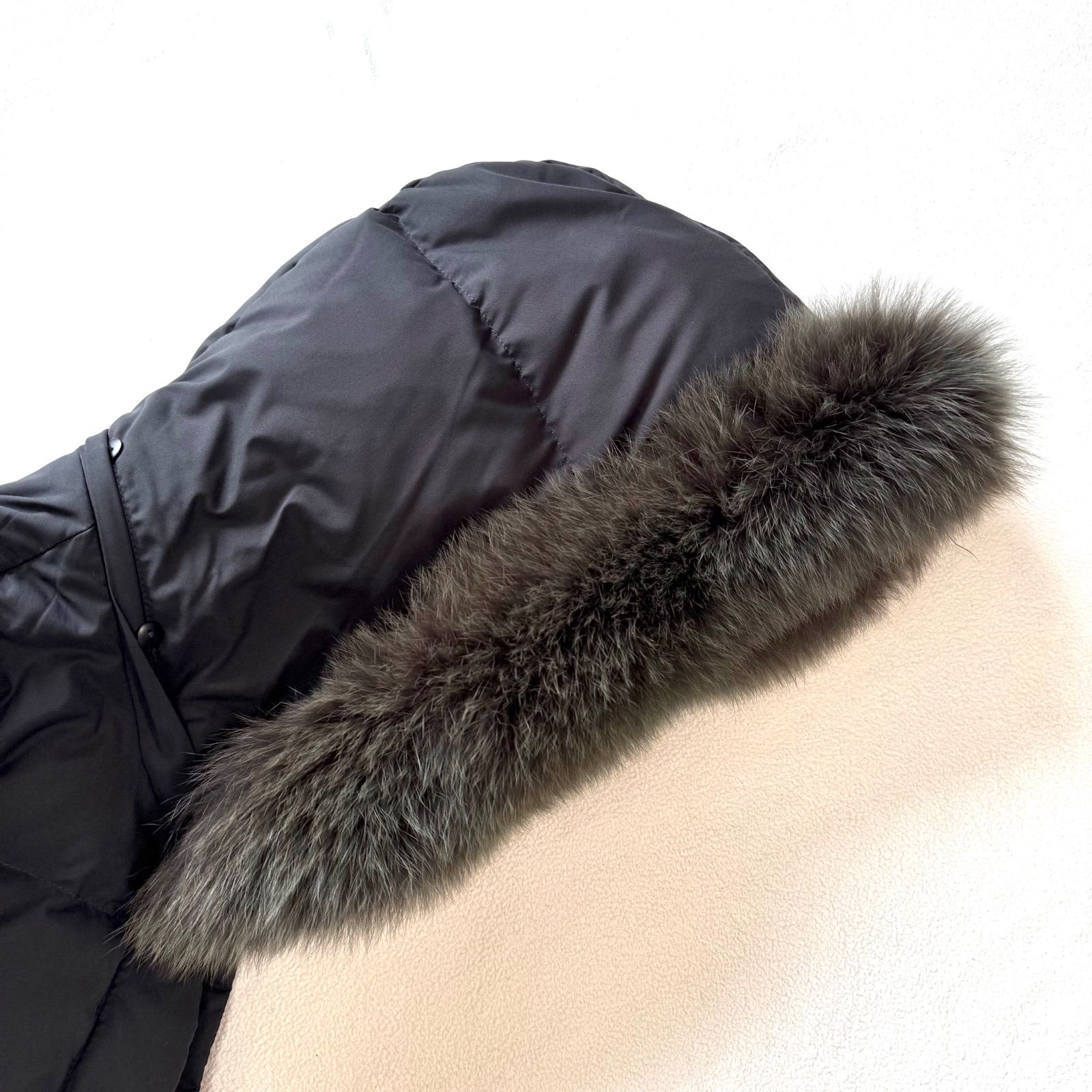 極美品・名作・38✨イエナ タフタ ロング ダウンコート フォックス