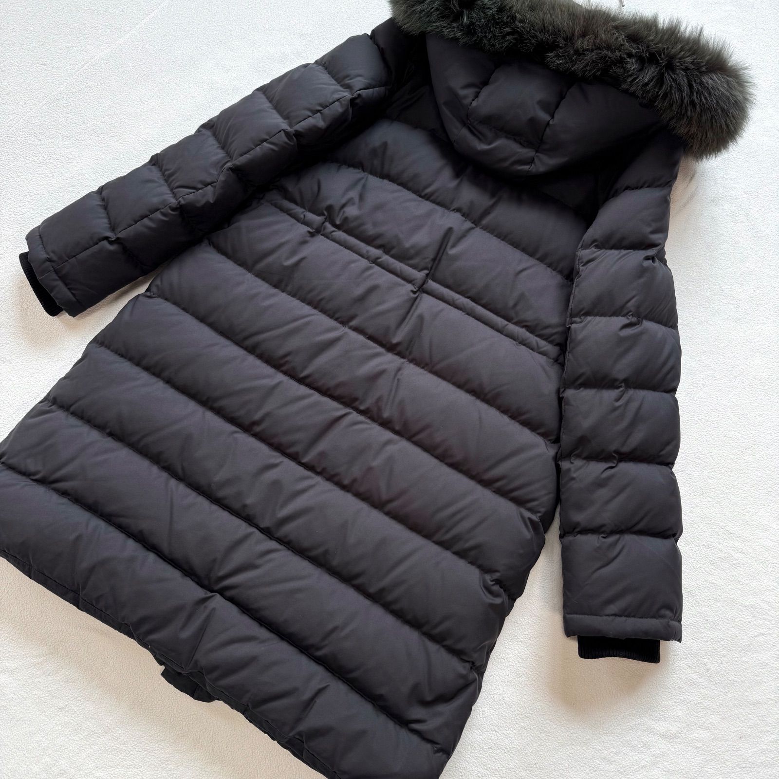 極美品・名作・38✨イエナ タフタ ロング ダウンコート フォックス