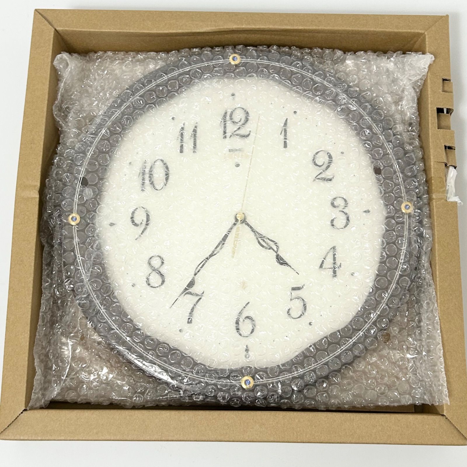 美品 SEIKO セイコー EMBLEM エムブレム 掛け時計 電波時計 スイープ