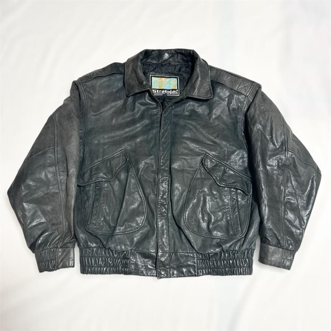 A 2タイプ レザー フライトジャケット 本革 ヴィンテージ