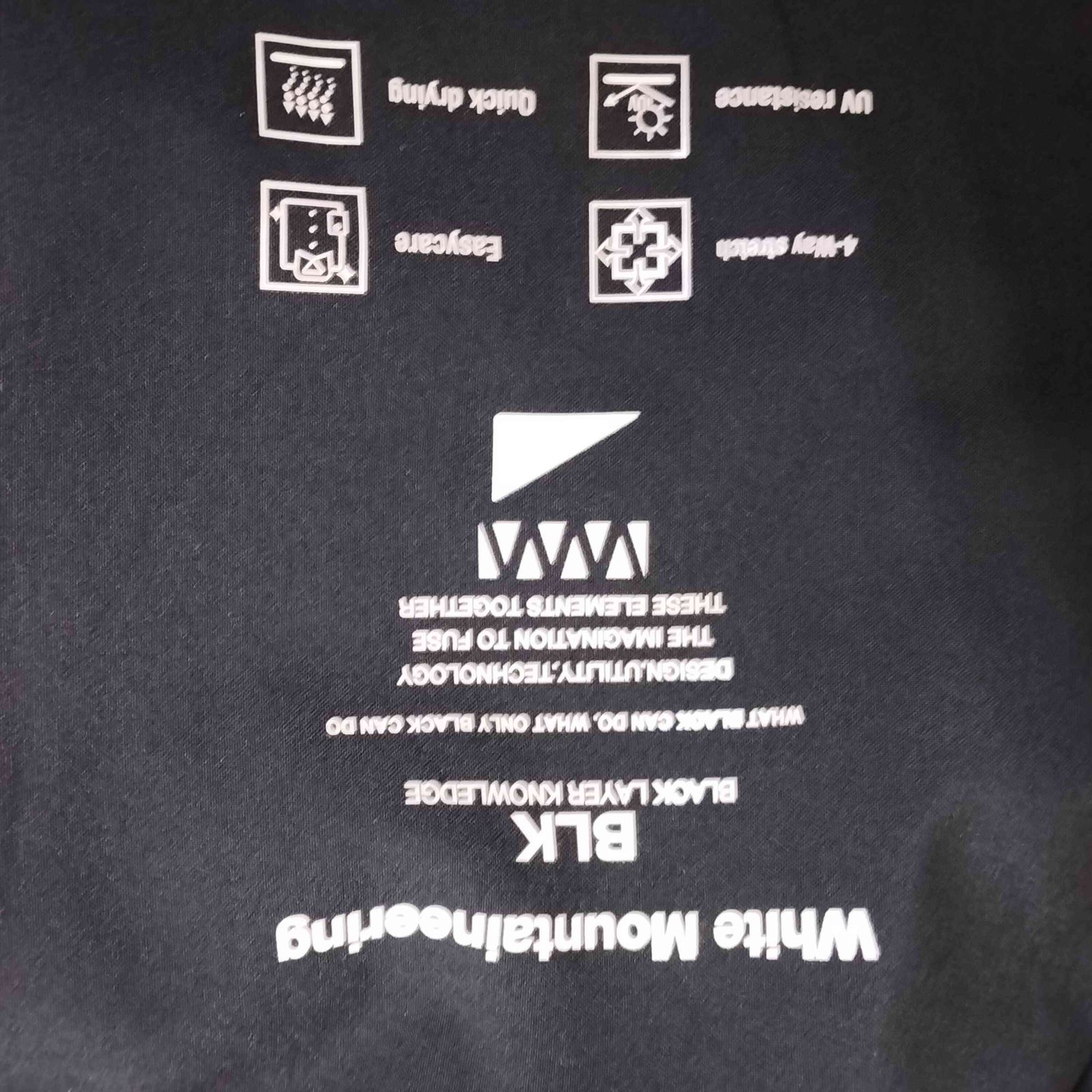 ホワイトマウンテニアリング WHITE MOUNTAINEERING BLK 22AW TECH