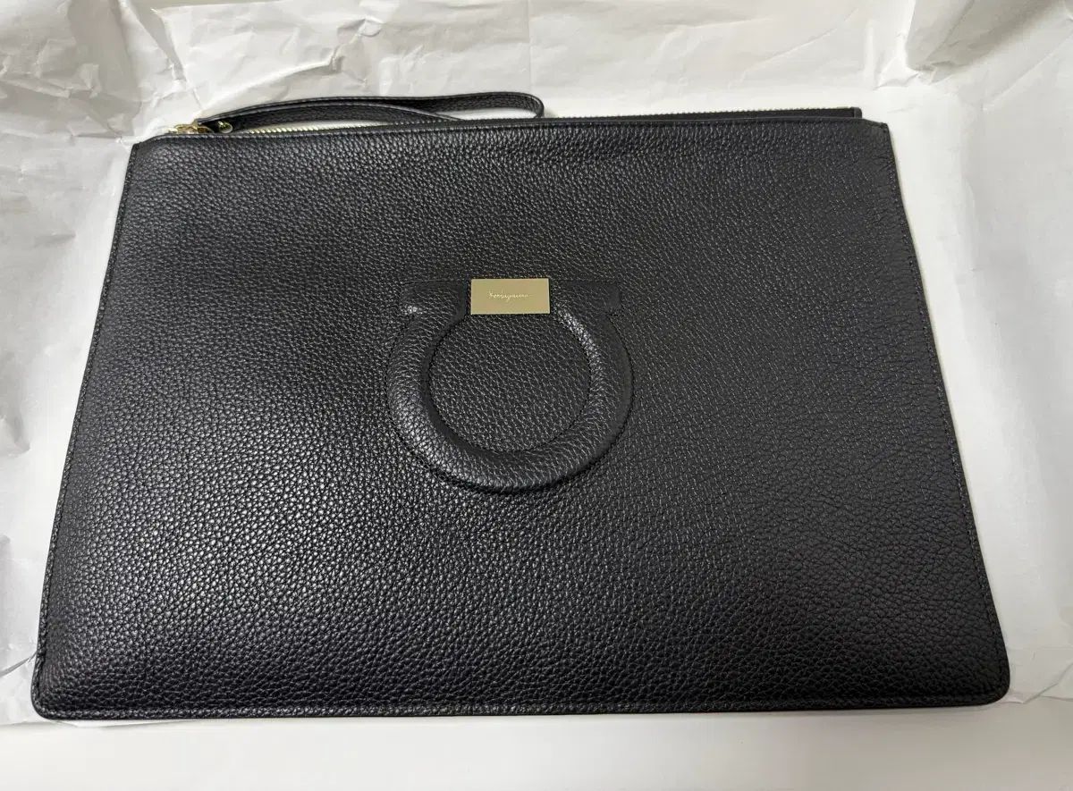 FERRAGAMO フェラガモ クラッチバッグ ブラック