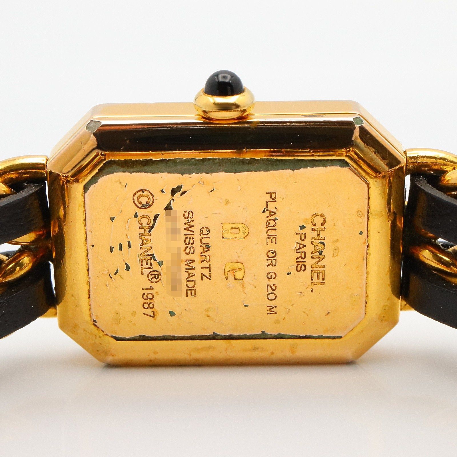 シャネル CHANEL 腕時計 プルミエール L H0001 ブラック GP（ゴールド