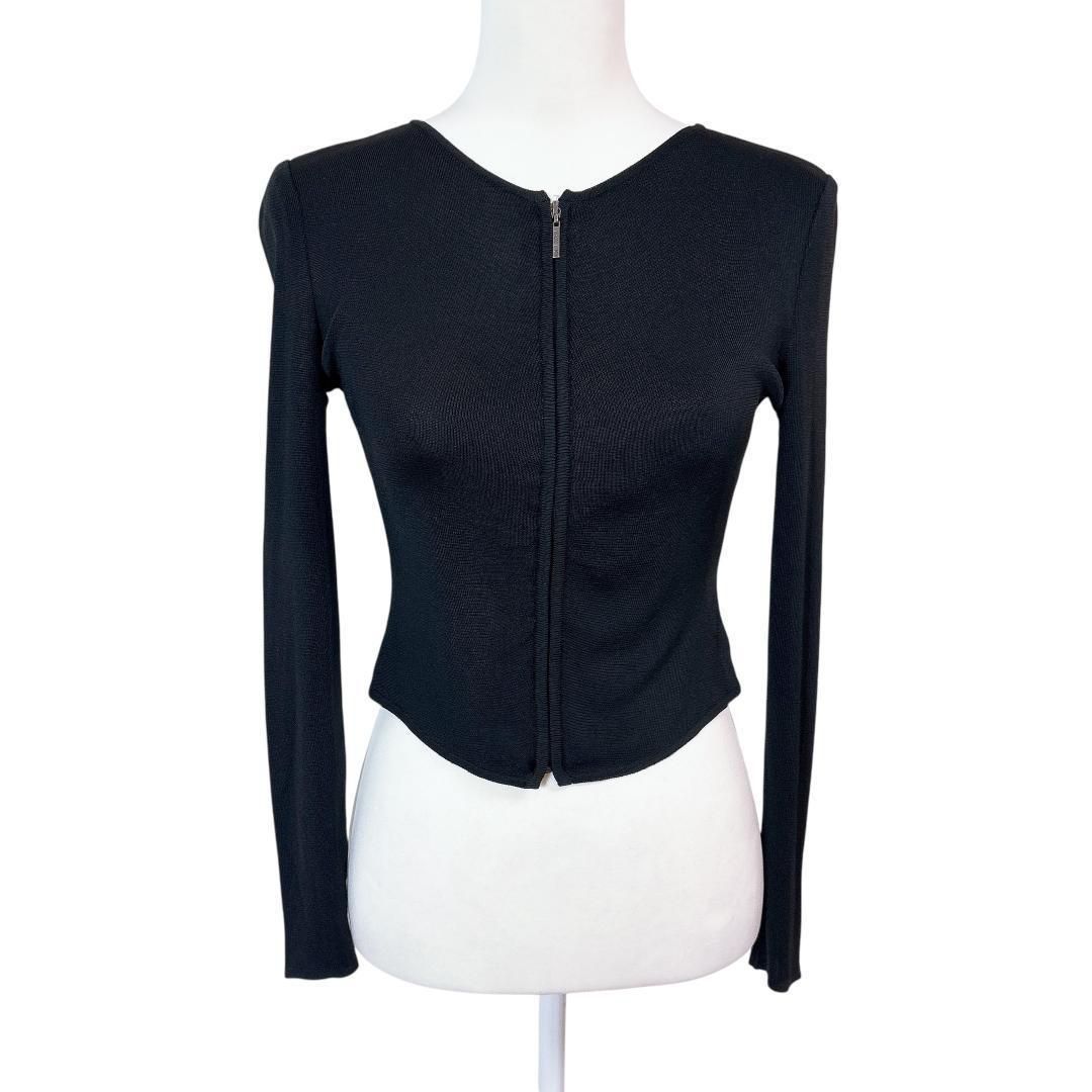 美品】FOXEY ジップニットカーディガン 38 長袖 ブラック - メルカリ