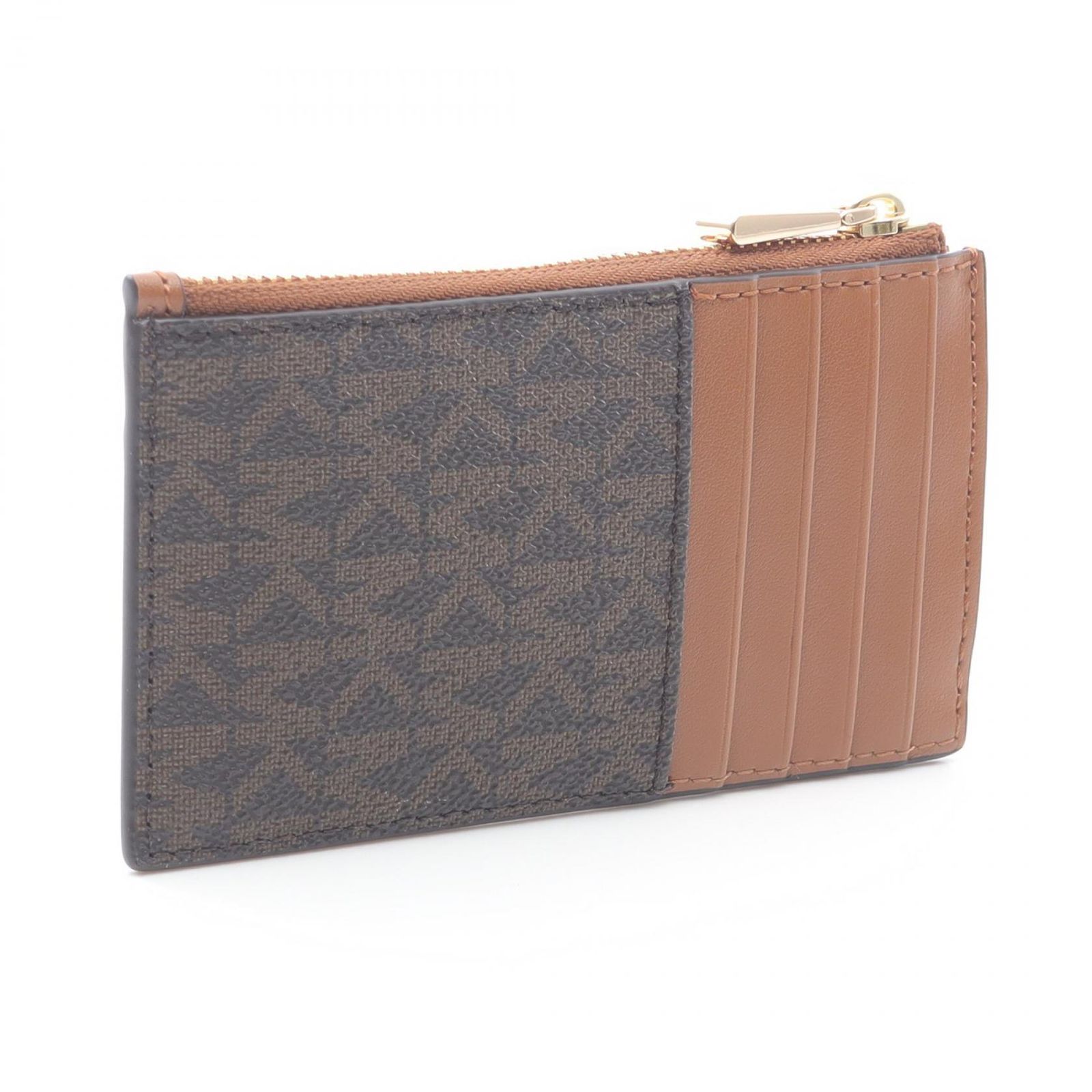 マイケルコース Michael Kors コインケース JET SET ジェットセット ブラウン エイコーン レザー カードケース レディース