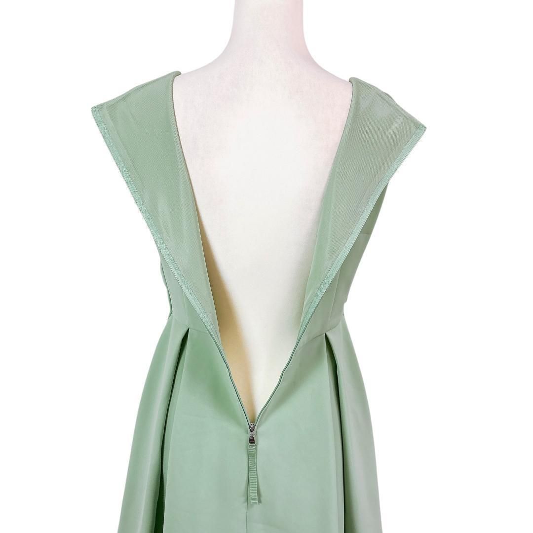 美品】FOXEY NEW YORK ノースリーブワンピース 40 グリーン - メルカリ