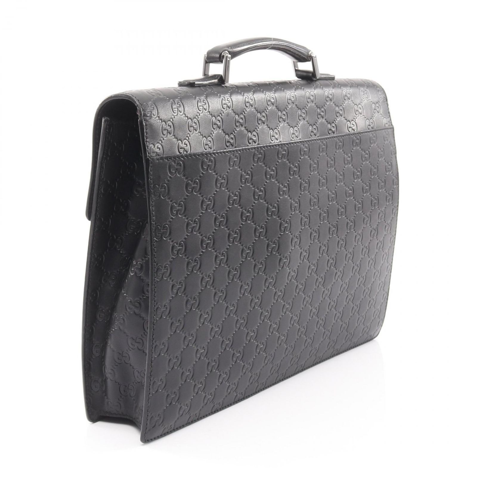美品✨ GUCCI GG柄 レザー グッチシマ ビジネスバッグ 黒 152604 美品✨ GUCCI GG柄 レザー グッチシマ ビジネスバッグ 黒 152604 美品
