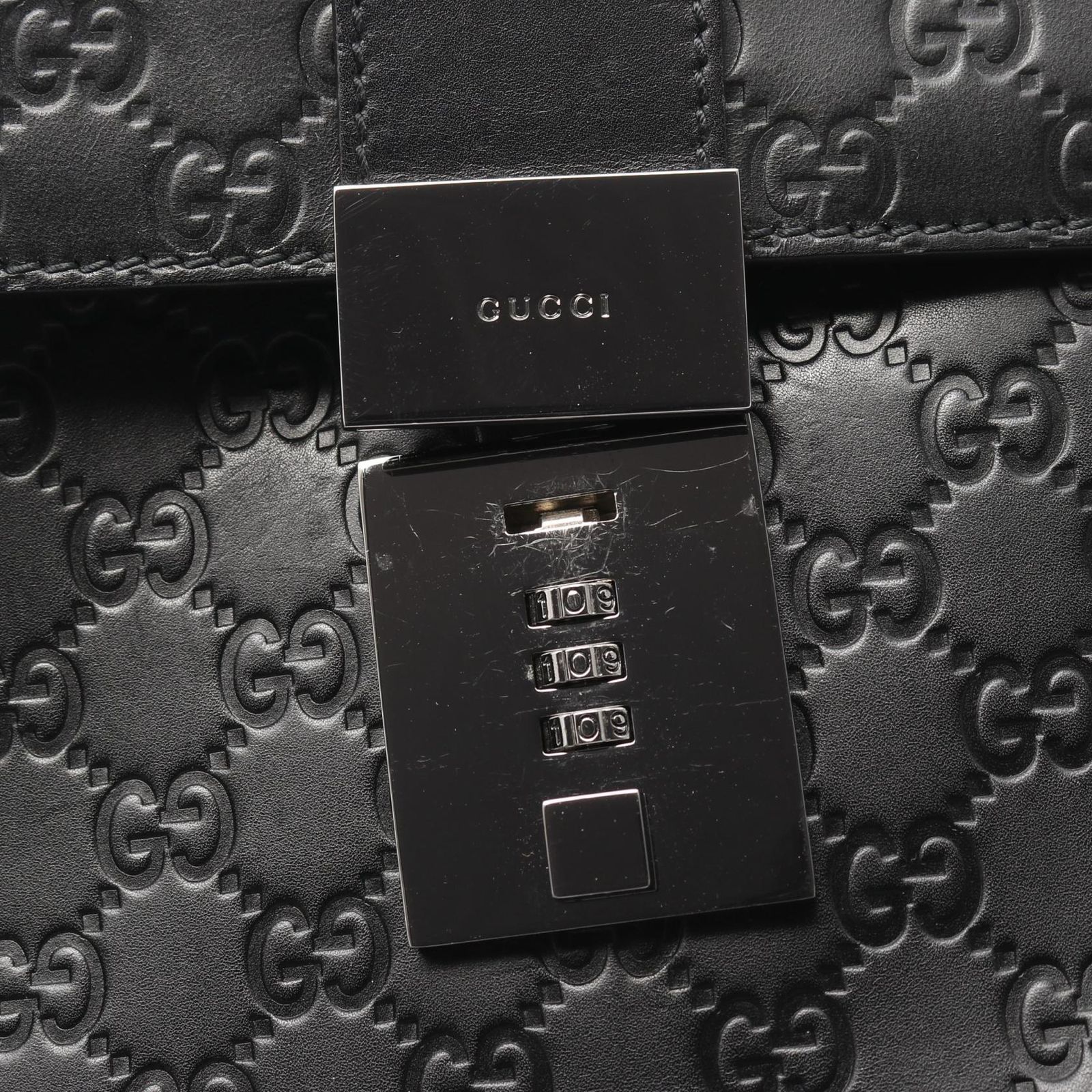 グッチ GUCCI ビジネスバッグ グッチシマ 34044 ブラック レザー