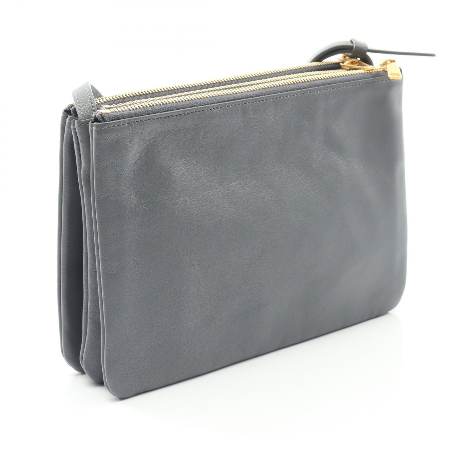 セリーヌ CELINE ショルダーバッグ TRIO LARGE トリオ ラージ グレー