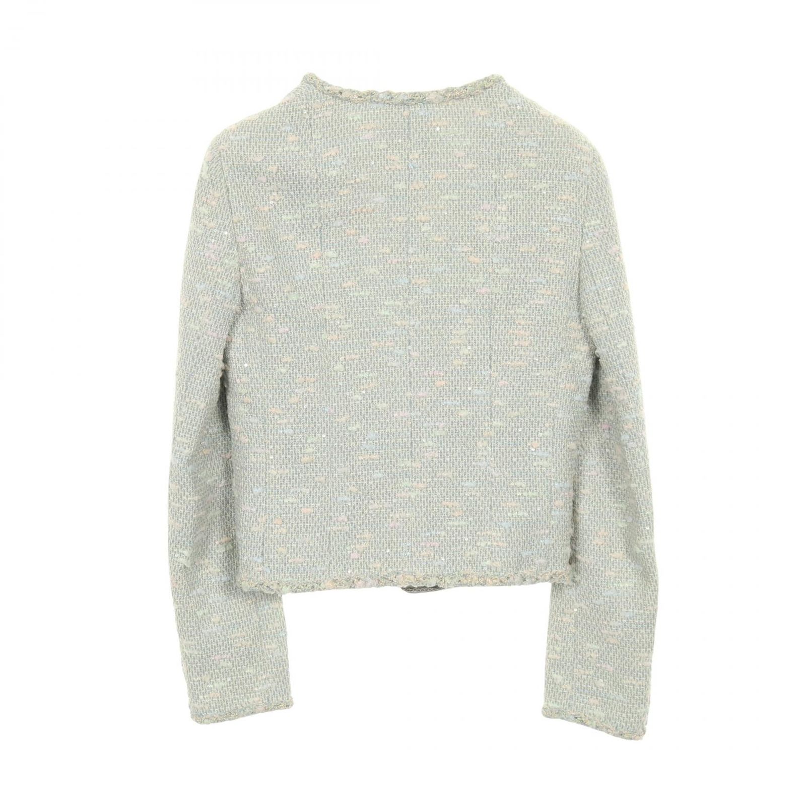 シャネル CHANEL ノーカラージャケット ココマークボタン P29904V16316