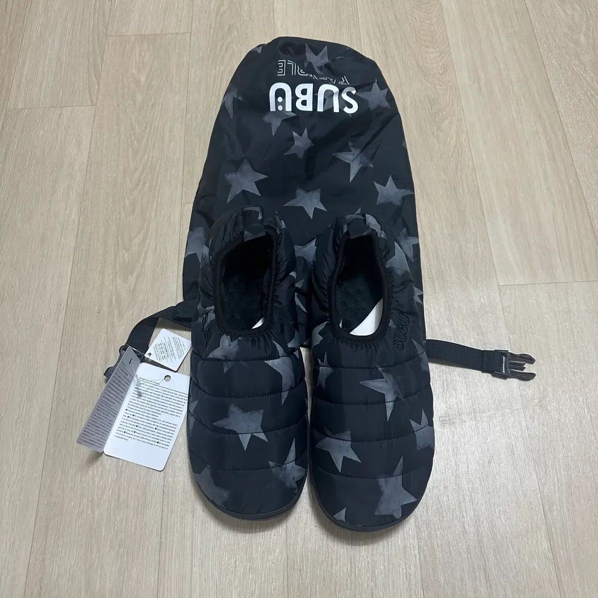 3 subu パッカブル ダウン スリッパ サンダル スター