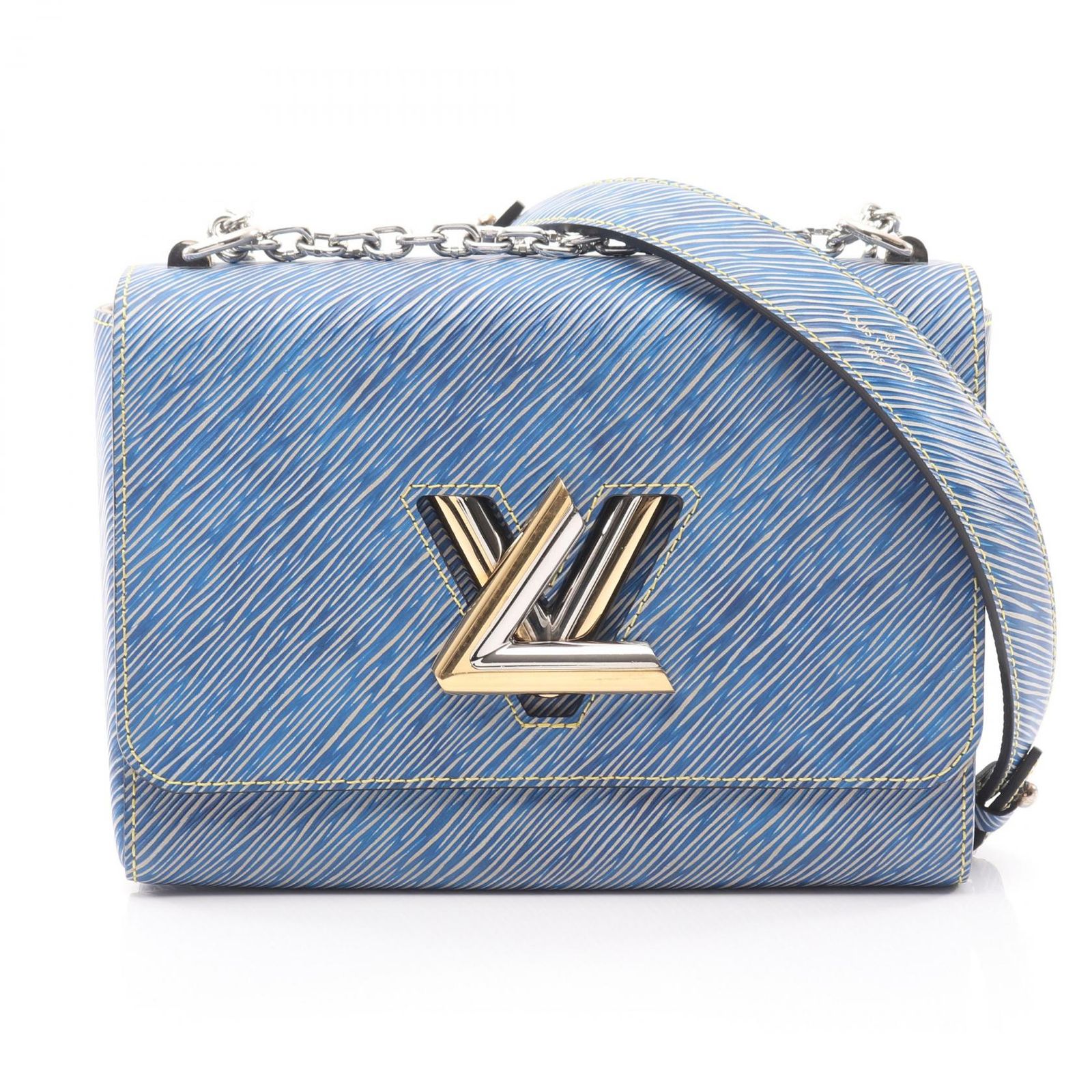 ルイ ヴィトン LOUIS VUITTON ショルダーバッグ ツイストMM M 51065 デニムライト レザー ツイスMM レディース A