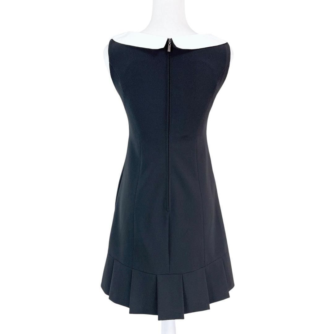 美品】FOXEY NEW YORK ノースリーブワンピース 白襟 38 無地 - メルカリ