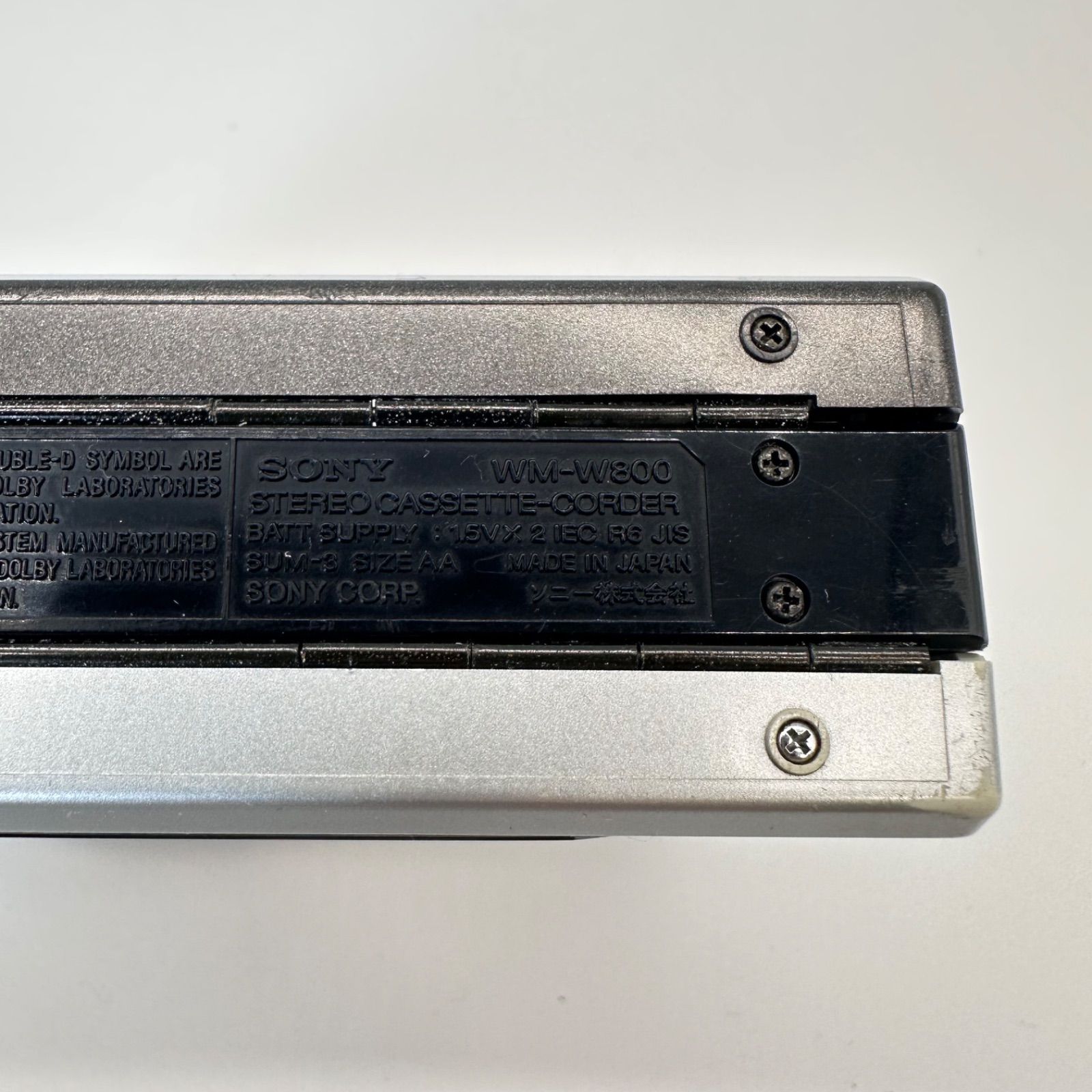 SONY WM-W800 カセットプレーヤー 希少品 ジャンク 本体のみ - メルカリ