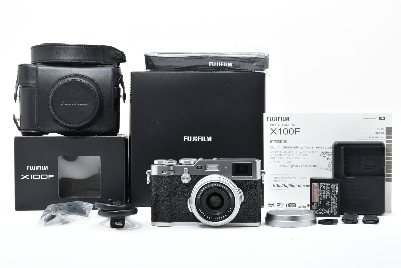 富士フイルム　FUJIFILM X100F シルバー　カメラケース他セット □ ほぼ新品 □ フジフィルム FUJIFILM X100F シルバー ≪S数38回 専用