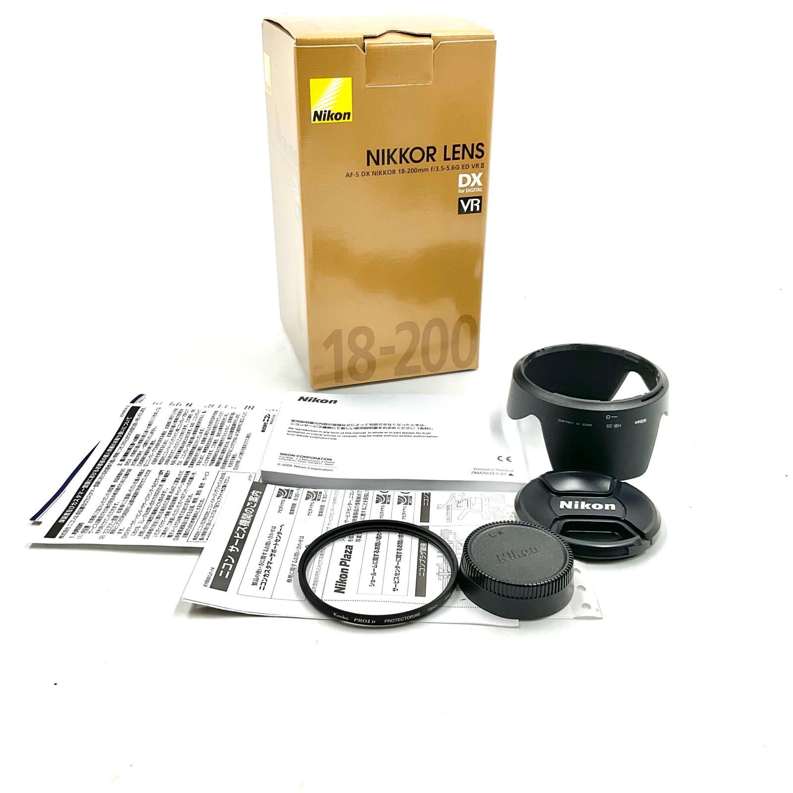 全額返金保証】【最速発送】Nikon AF-S DX NIKKOR 18-200mm f/3.5-5.6G