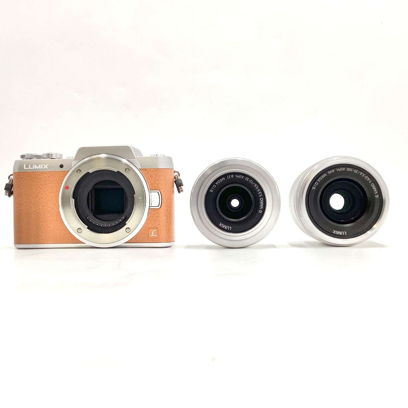 美品 LUMIX DMC-GF7W ダブルズームレンズキット 返品保証 全額返金保証】【最速発送】Panasonic デジタル一眼 LUMIX DMC-GF7W