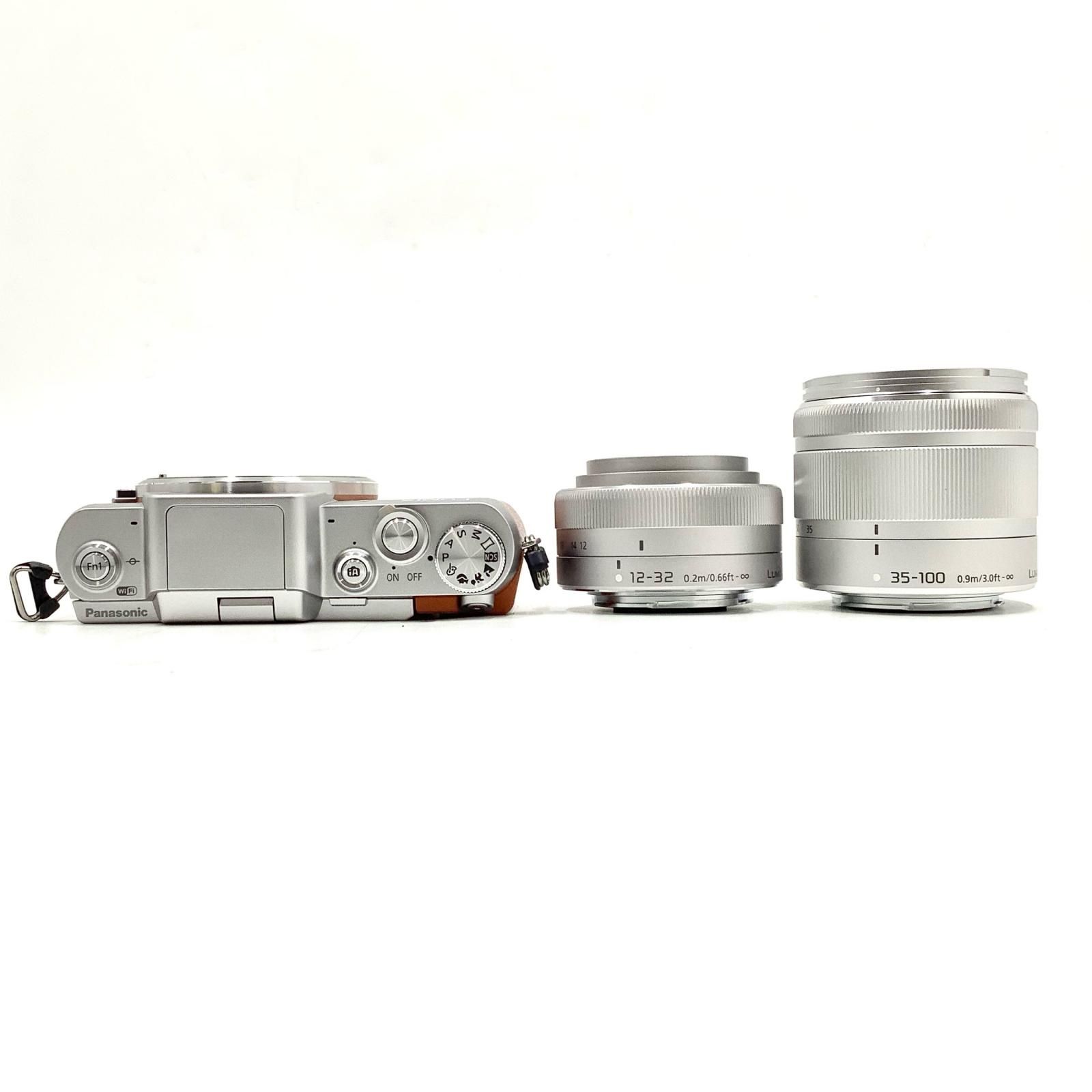 美品 LUMIX DMC-GF7W ダブルズームレンズキット 返品保証 全額返金保証】【最速発送】Panasonic デジタル一眼 LUMIX DMC-GF7W