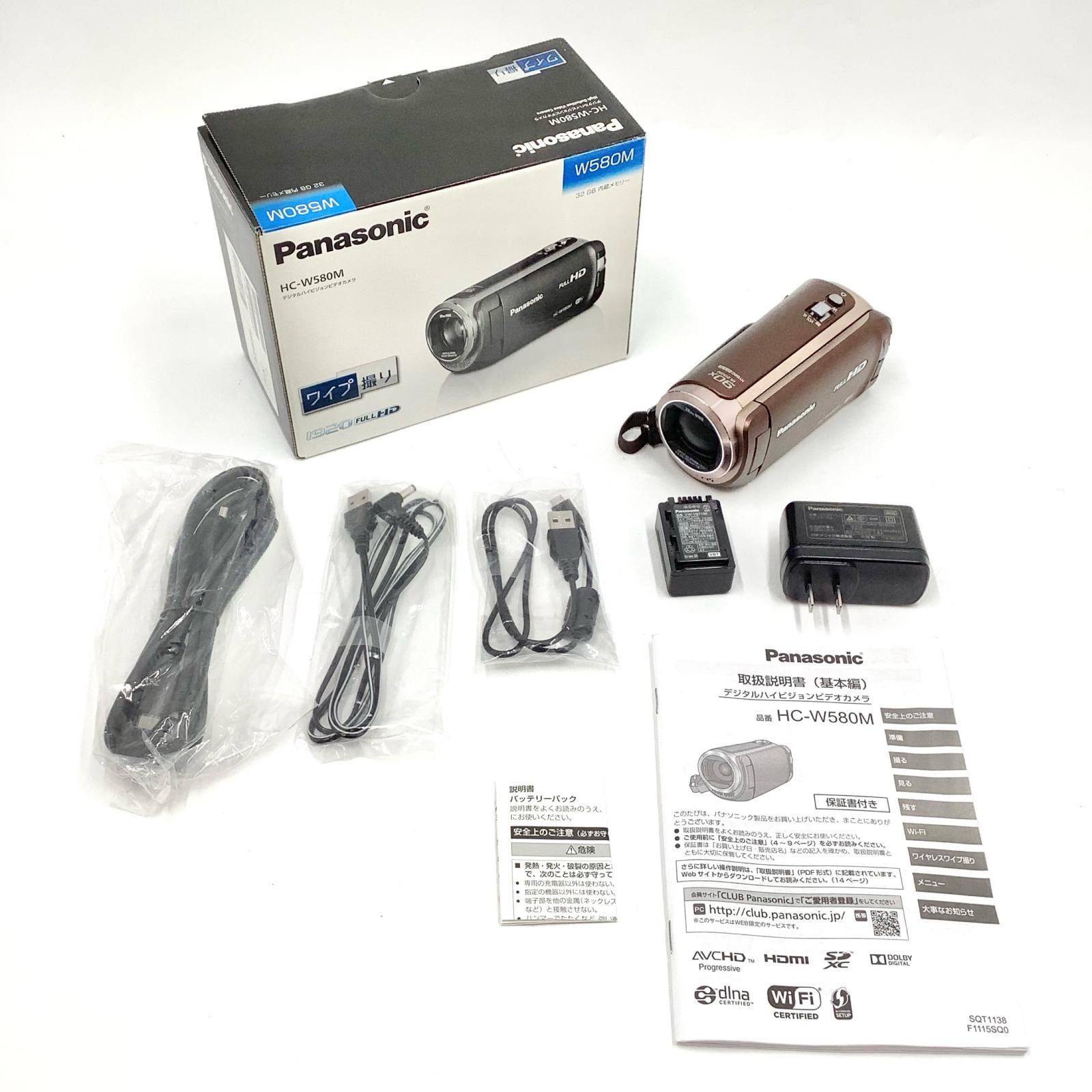 全額返金保証】【最速発送】Panasonic HC-W580M-T [ブラウン] 超美品