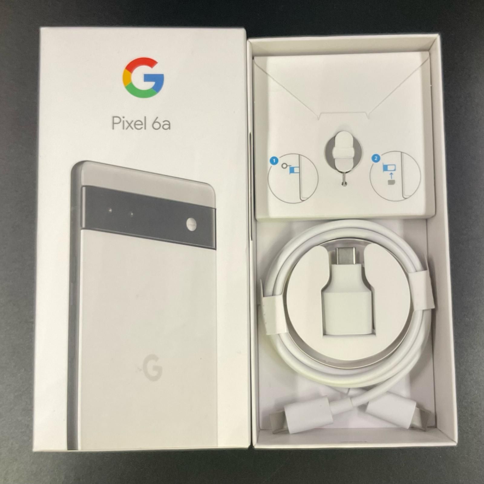 【美品】google pixcel 6a チョーク GB17L SIMフリー 中古 Google Pixel6a 128GB チョーク GB17L SIMフリー ※バッテリ残量