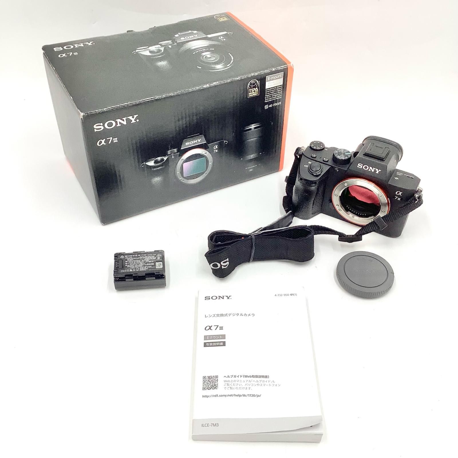 全額返金保証】【最速発送】Sony デジタル一眼 α7 III ILCE-7M3 ボディ
