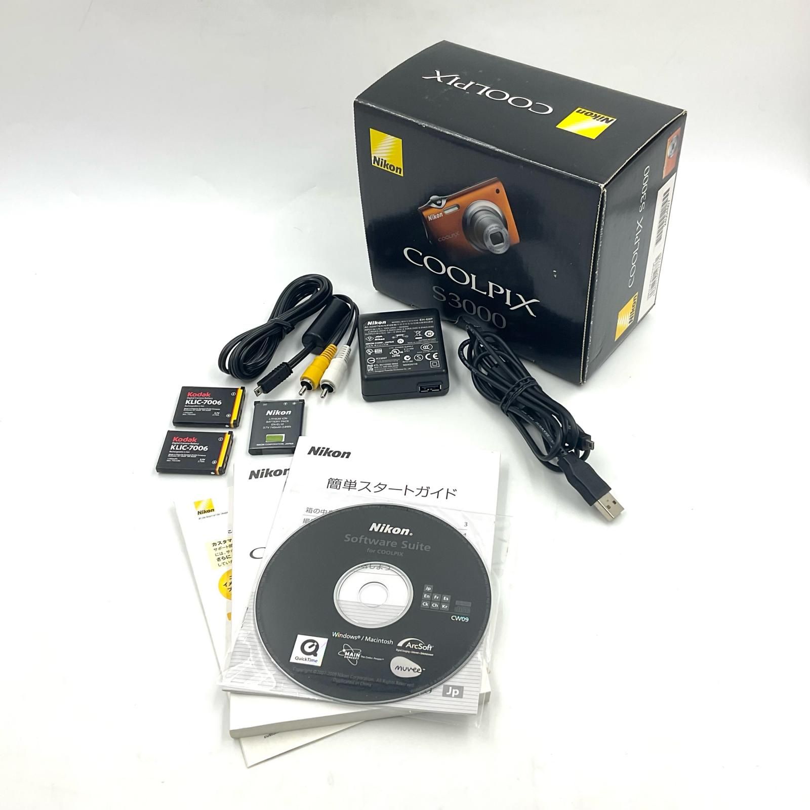 Nikon COOLPIX S3000 本体と付属品 全額返金保証】【最速発送】Nikon コンパクトデジタルカメラ COOLPIX