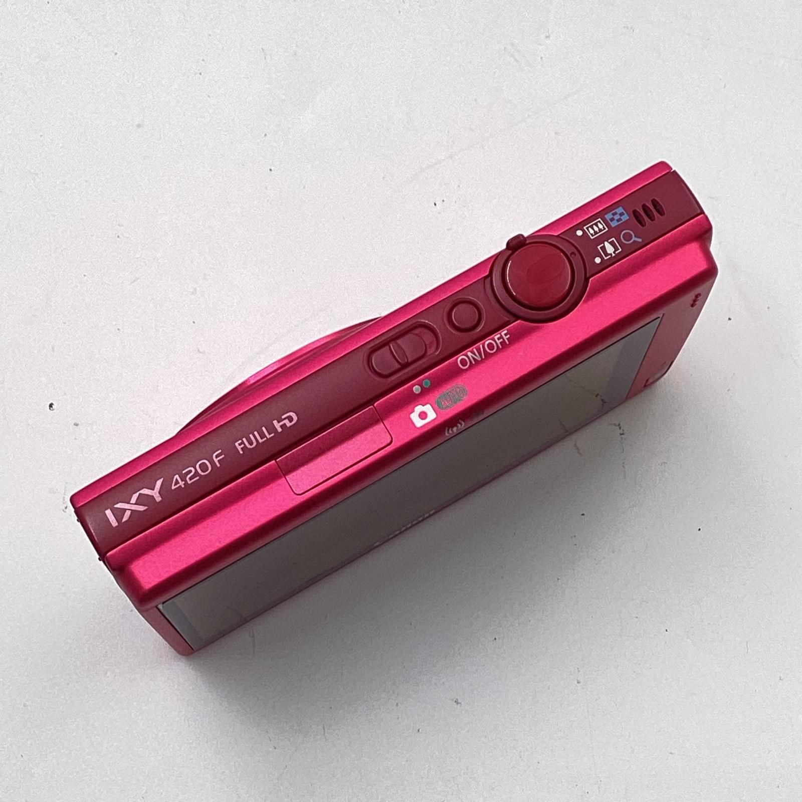 Canon コンパクトデジタルカメラ IXY 420F [レッド] 動作確認済【全額
