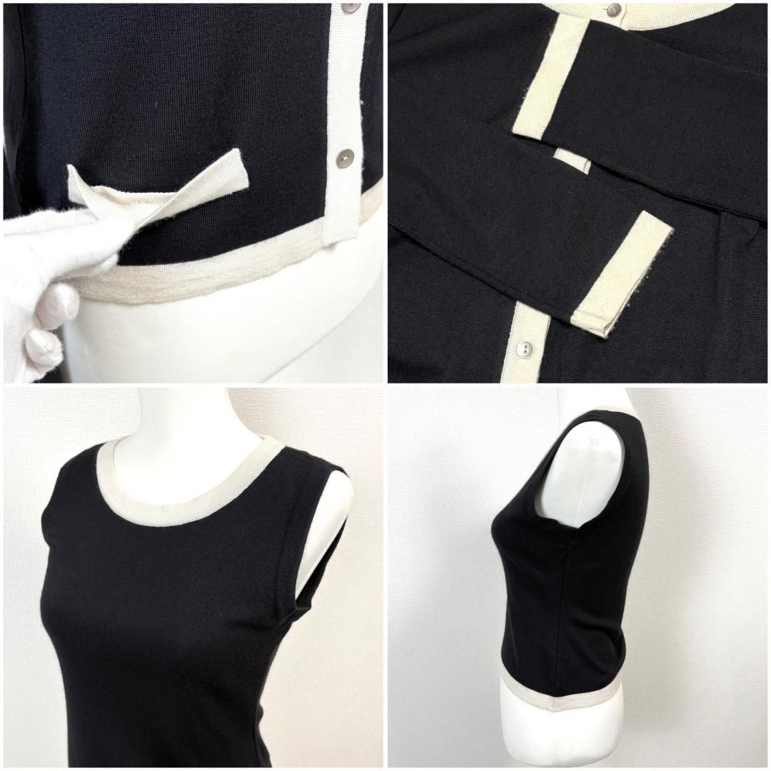 美品】 FOXEY アンサンブルカーディガンセット 絹 カシミヤ混 38