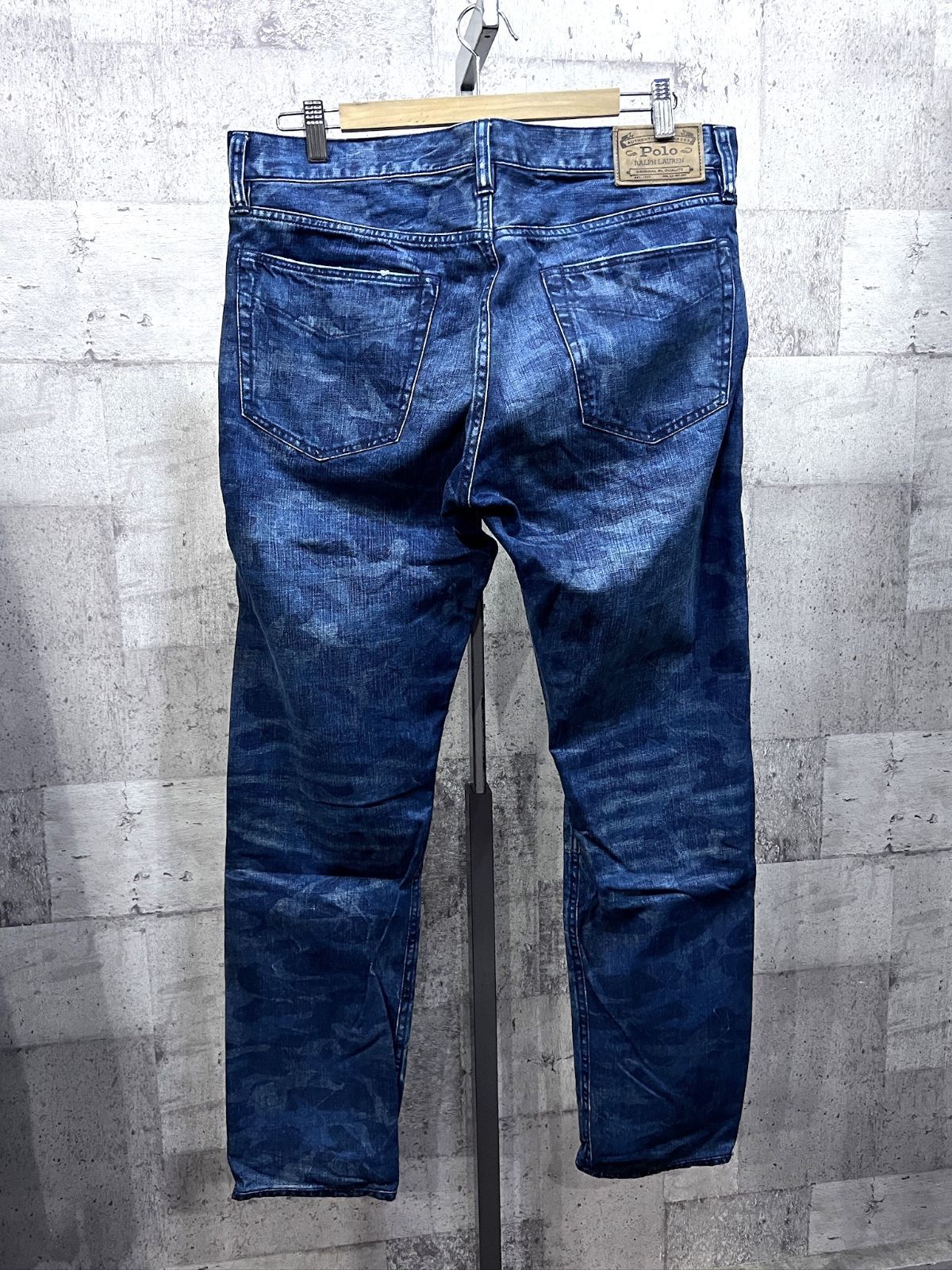 ポロラルフローレン 正規品 VARICK SLIM STRAIGHT 迷彩 ジーンズ 33/32