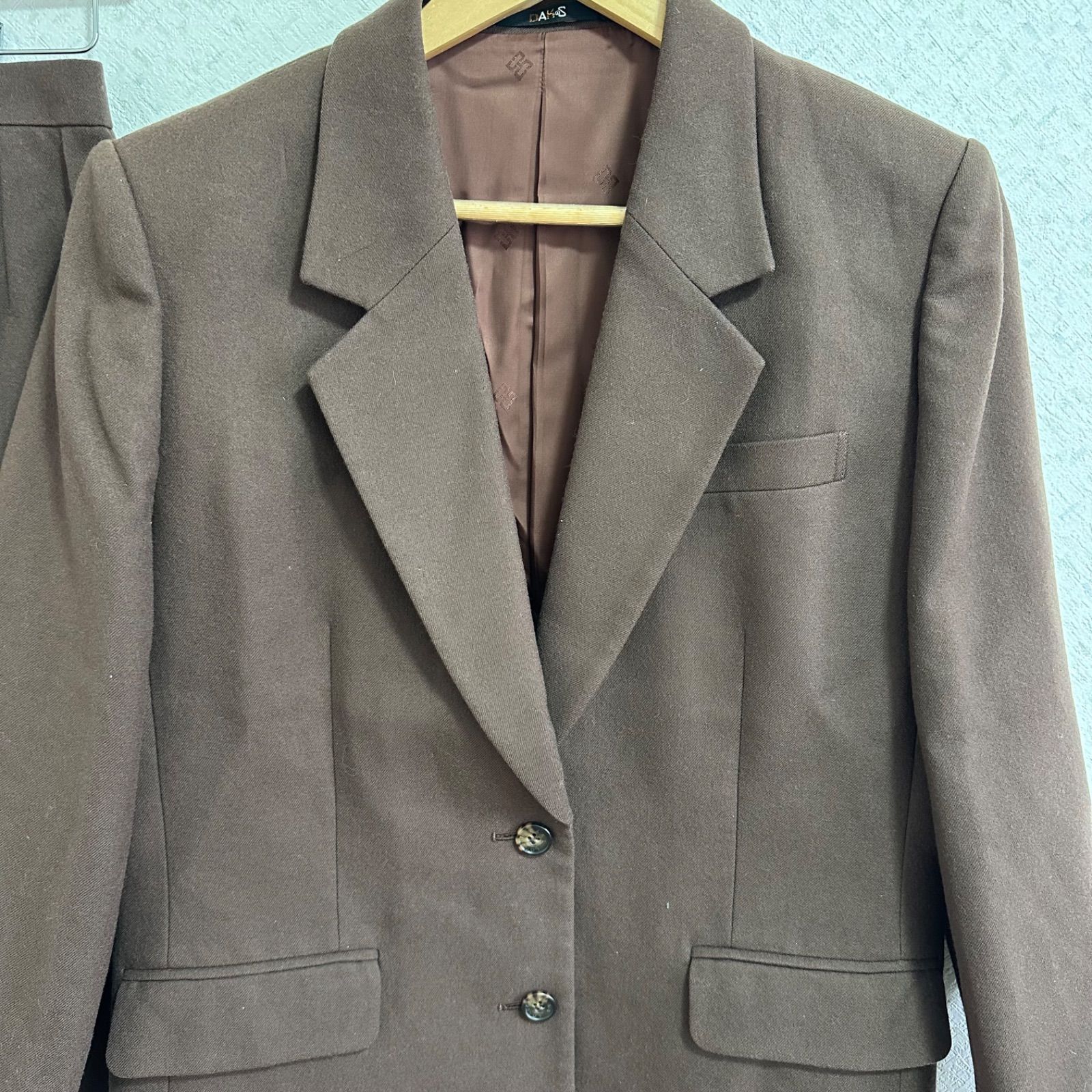 ZM1689 【美品】DAKSダックス スカートセットアップジャケット