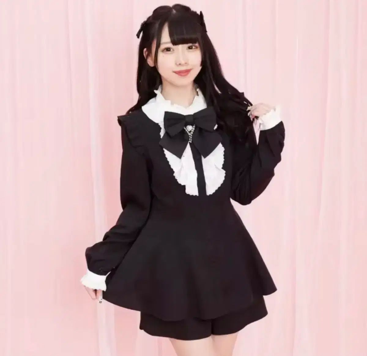 シークレットハニー ハートリボン セットアップ ラッフル リズリサ ディアマイラブ 地雷系 量産型