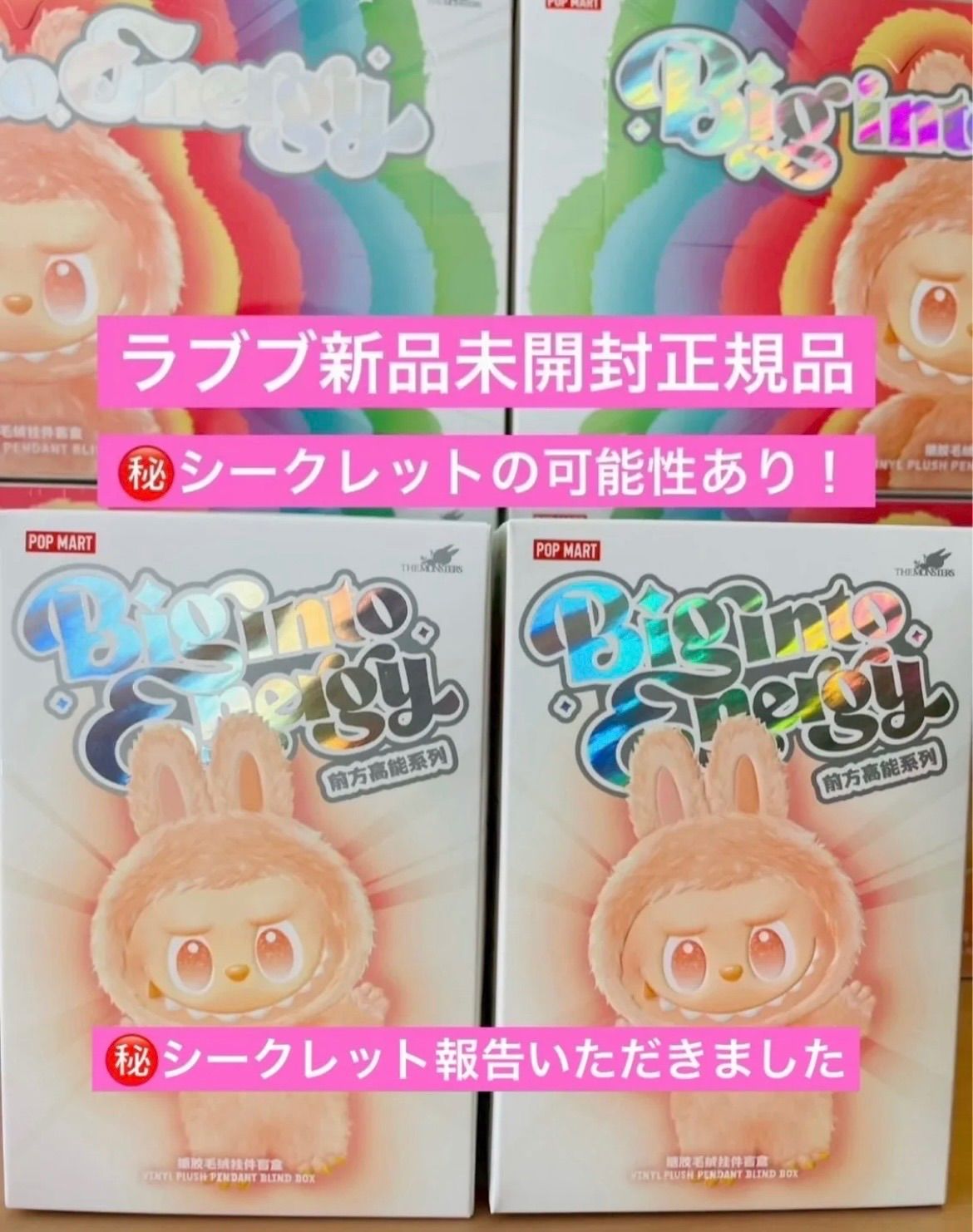 ⭐️【正規品・新品未開封】ラブブ LABUBU THE MONSTERS Big into