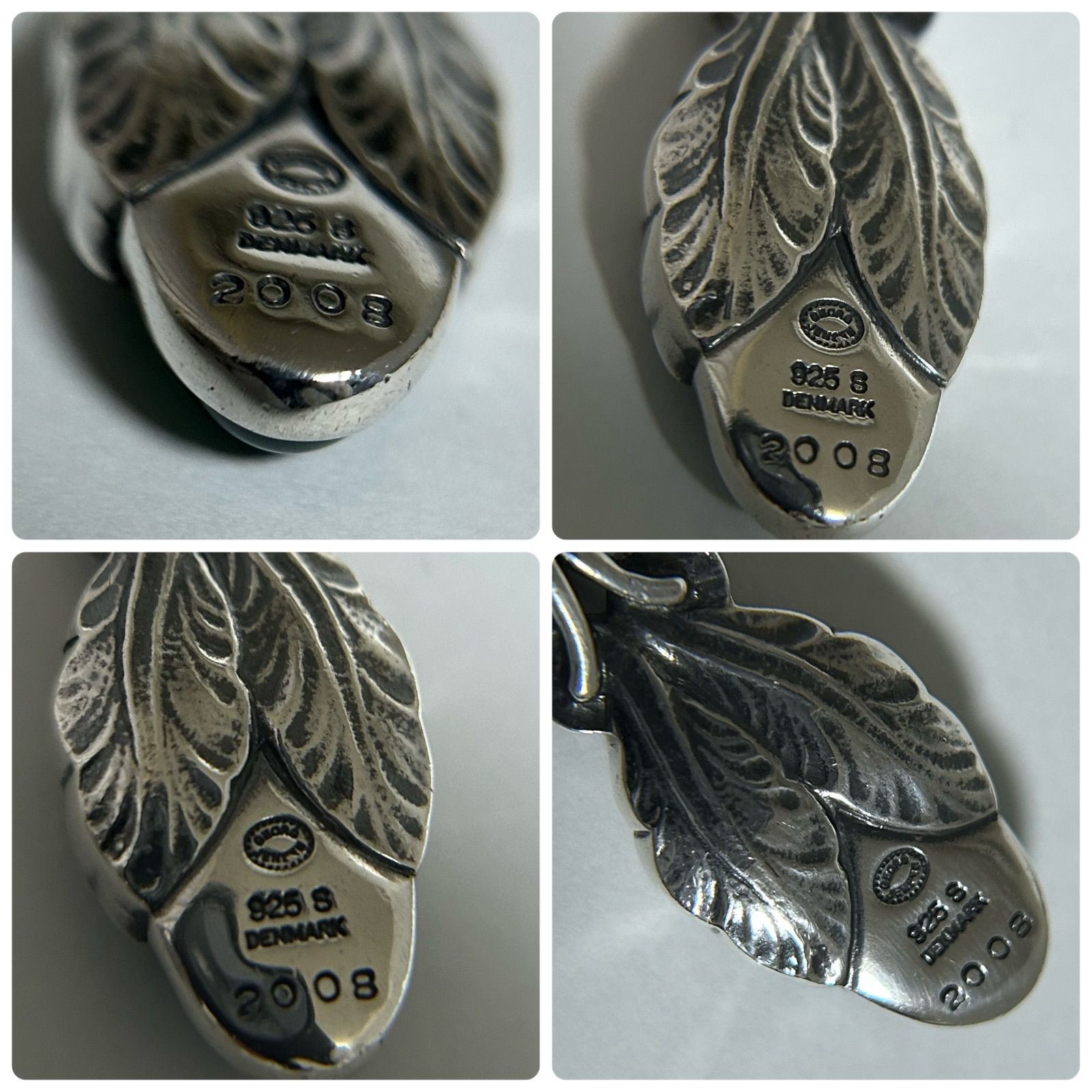 ジョージジェンセン ネックレス ペンダント 2008 グリーンアゲート 925