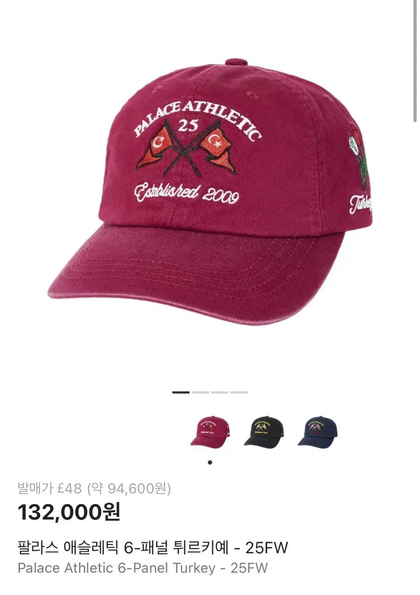 パレス 帽子 Palace Athletic 6-Panel Turkey