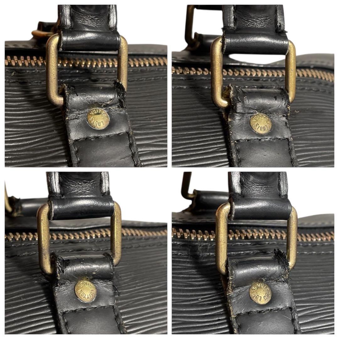 ルイヴィトン エピ キーポル45 ボストンバッグ 黒 ブラック 大容量