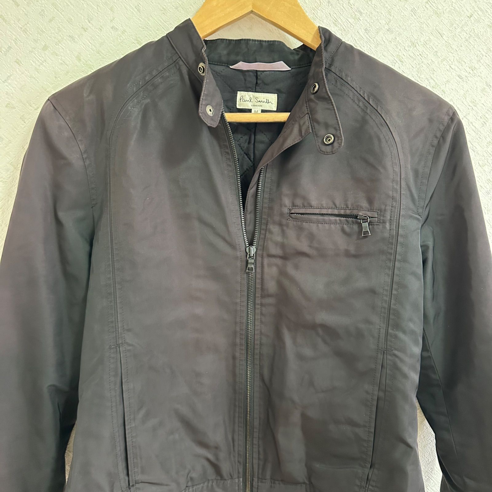 ZM1689 【美品】Paul Smithポールスミス ライダースジャケット 