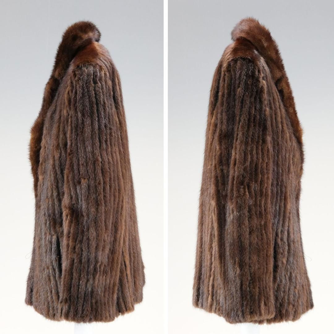 美品】SAGA MINK BISOGNI ミンク ファーコート サガミンク 毛皮 ミドル