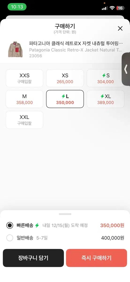 パタゴニア レトロX ジャケット ナチュラル Lサイズ