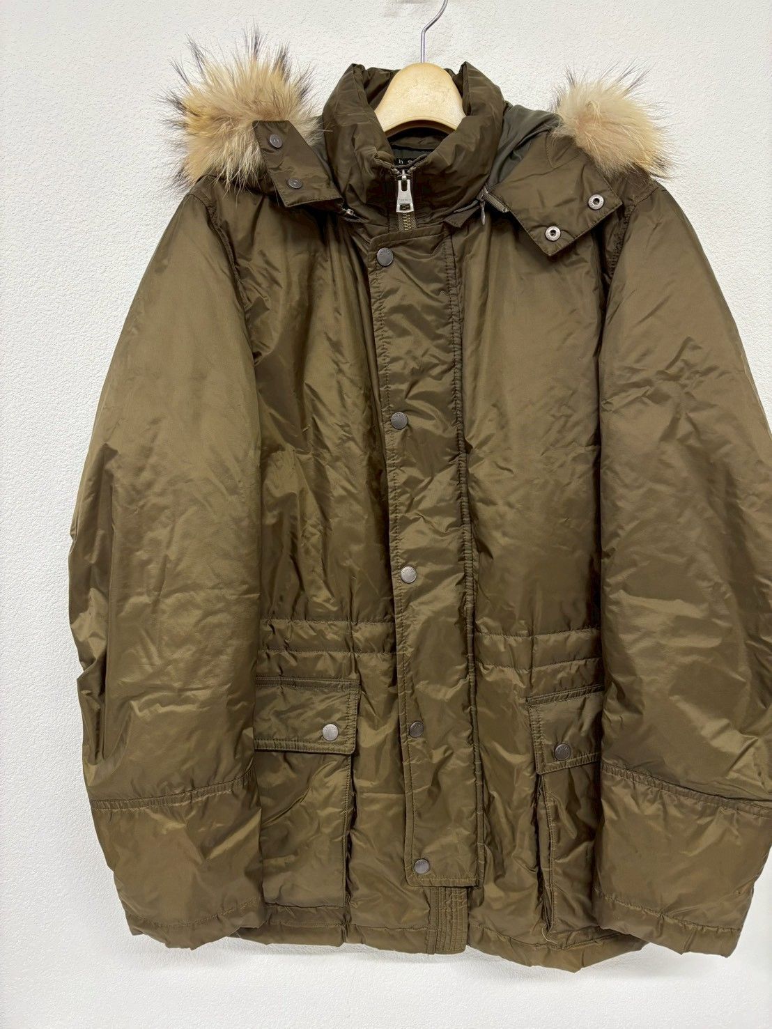 theory セオリー ダウンジャケット ファー付き カーキ 38 ダウン90