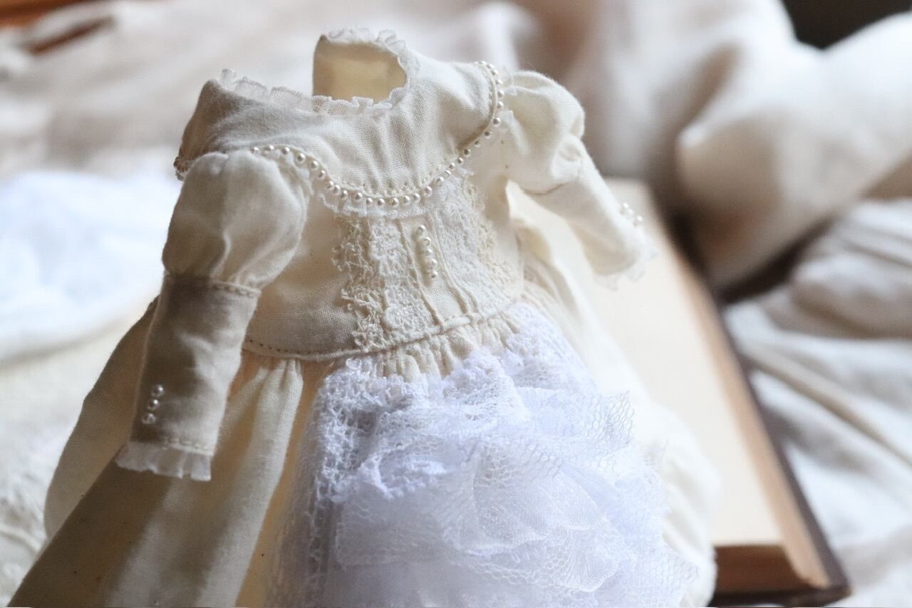  No A 159 ブライス blythe レースのボリュームドレスお洋服set アウトフィット 着せ替え服 アウトフィット ぬいぐるみ 人形 置物